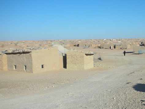 poblado en el desierto
