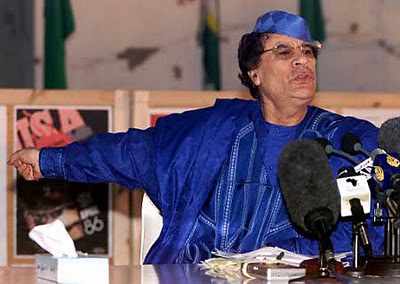 El líder libio, Muamar el Gadafi