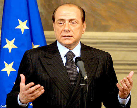Silvio Berslusconi, primer ministro italiano