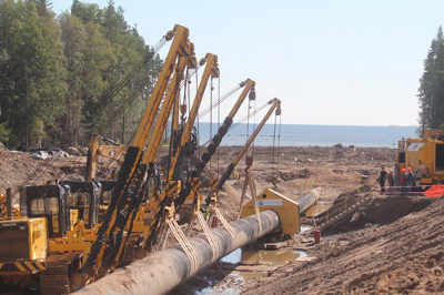 Construcción del gasoducto Nord Stream