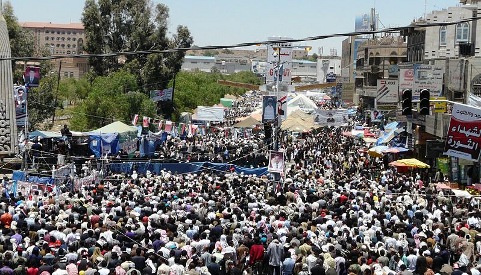 Manifestación en Yemen