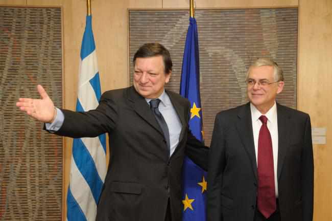 El pte. de la Comisión Europea y el primer ministro griego