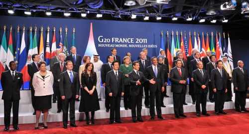 Foto oficial de los asistentes al G-20