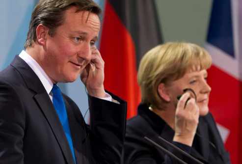 Rueda de prensa conjunta de A. Merkel y D. Cameron