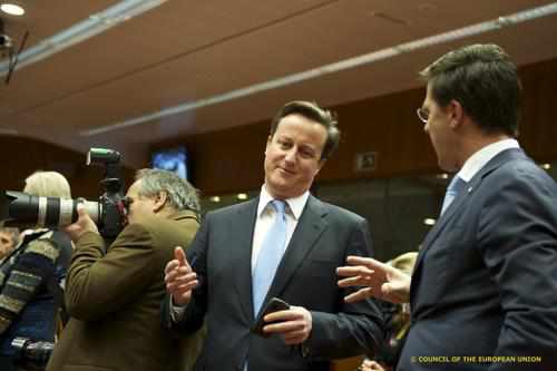 David Cameron, durante el Consejo Europeo