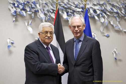 Los presidentes del Consejo Europeo y de la Autoridad Palestina
