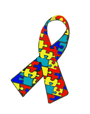 Lazo que simboliza la ayuda a las personas con autismo