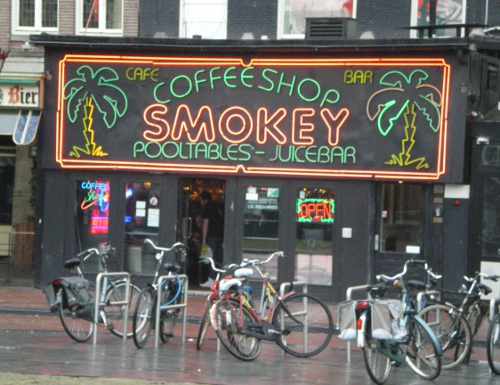 Un coffee shop de Ámsterdam
