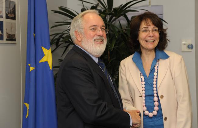 El ministro Arias Cañete y la comisaria Damanaki
