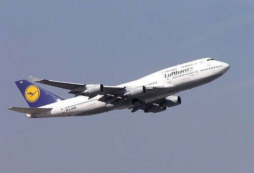 Un Boeing 747 en vuelo