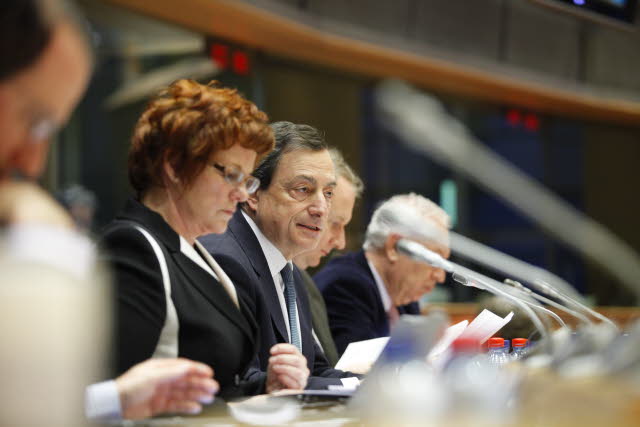 Draghi comparece en el Parlamento Europeo
