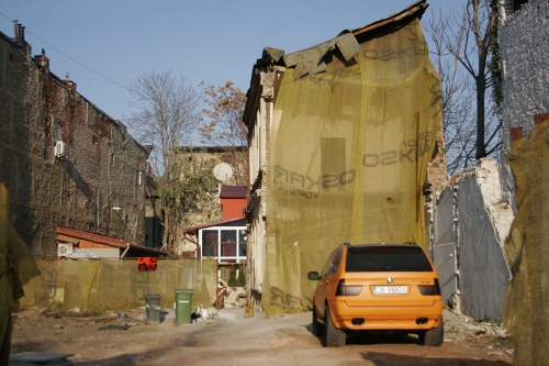 Edificio en ruinas en Bucarest