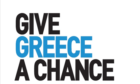 Anuncio de empresarios griegos pidiendo una oportunidad