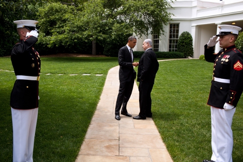 Obama y Netanyahu, en Washington, mayo 2011