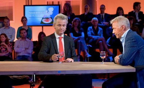 Geert Wilders, en una entrevista en televisión