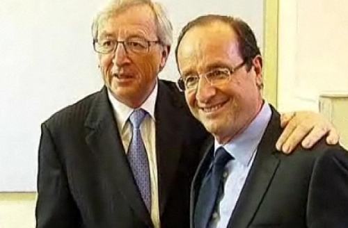 François Hollande y Jean-Claude Juncker