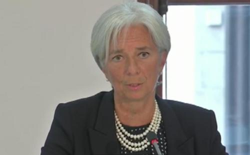 C. Lagarde, en una intervención pública en Londres