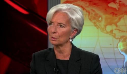 Christine Lagarde, entrevistada en CNN