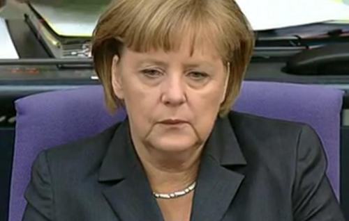Angela Merkel, en el Parlamento alemán