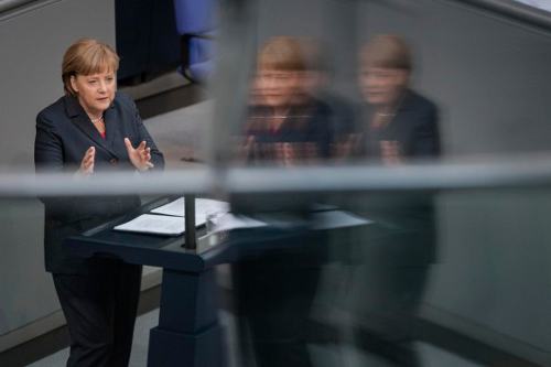 Merkel, en una intervención en el parlamento alemán