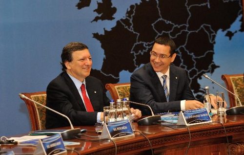Barroso y Ponta en rueda de prensa