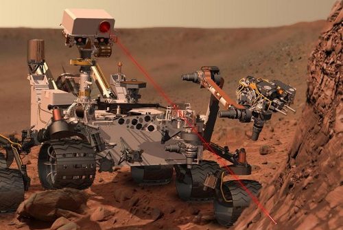 Curiosity en un escenario como el de Marte