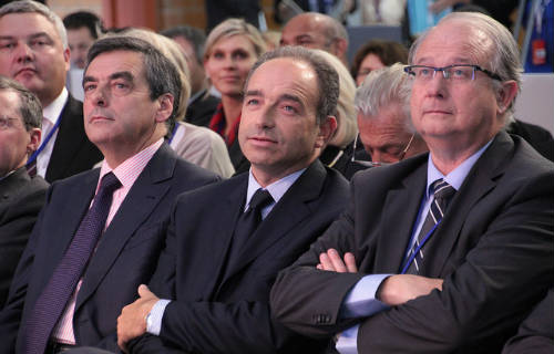 François Fillon y Jean-François Copé en un acto de la UMP