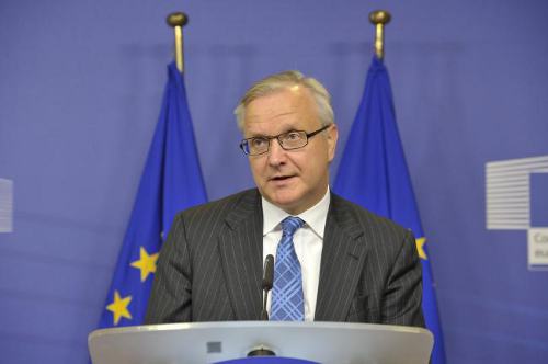 Olli Rehn evalúa la situación de la economía española