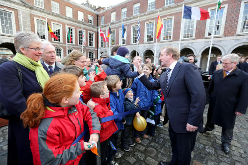 Ceremonia de apertura de la presidencia irlandesa en Dublín