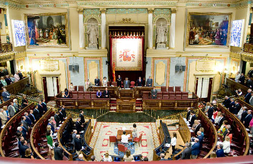 Hemiciclo del Congreso de los Diputados en una sesión