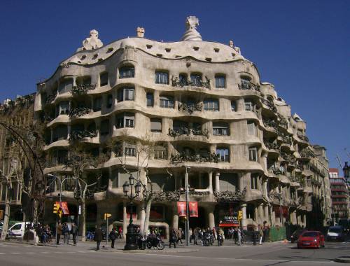 Edificio modernista de La Pedrera en Barcelona