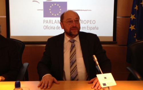 Rueda de prensa de Martin Schulz en Madrid