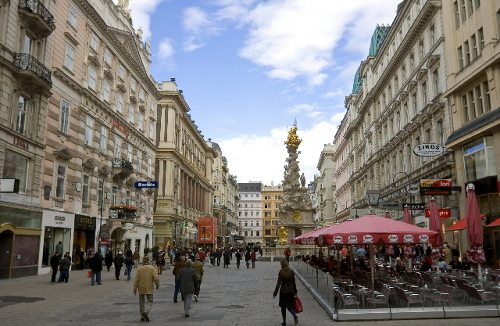 Calle peatonal de Viena