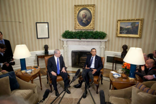 Barack Obama-Netanyahu hace un año en Casa Blanca