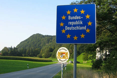 Símbolo fronterizo en Alemania