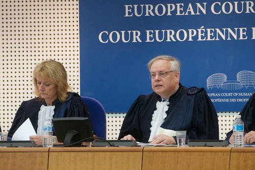 Jueces en el Tribunal de Estrasburgo
