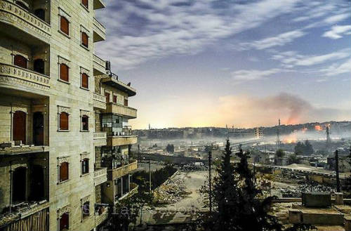Bombardeos en la ciudad de Alepo