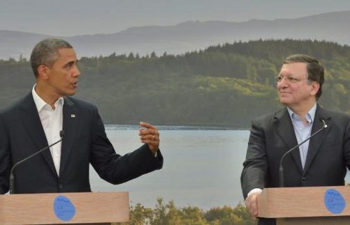 Obama y Barroso en rueda de prensa