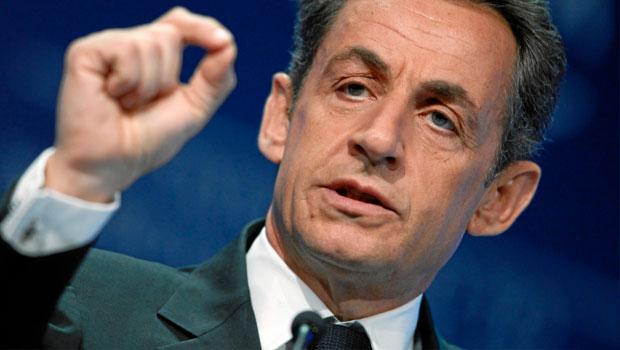 Nicolás Sarkozy en discurso