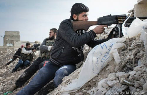 Milicianos sirios