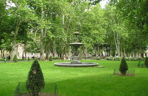 Un parque de la ciudad de Zagreb