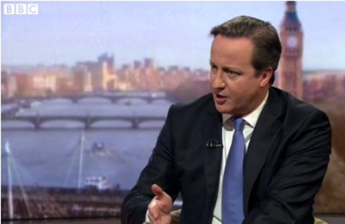 Cameron en la BBC
