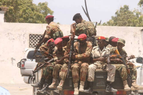 Soldados somalíes