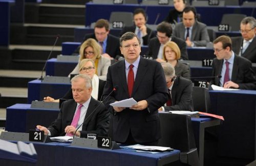 Barroso habla en el Parlamento Europeo