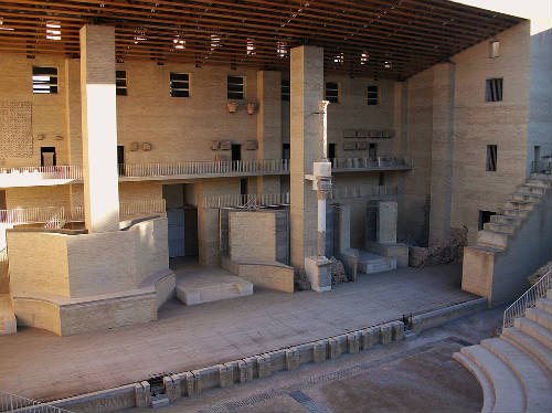 Escenario, teatro romano de Sagunt