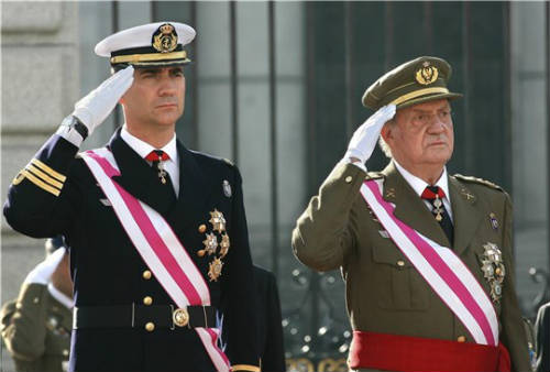 Juan Carlos y Felipe