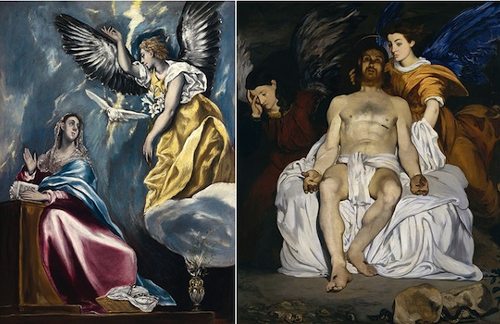 Un cuadro de El Greco y otro de Manet uno junto al otro