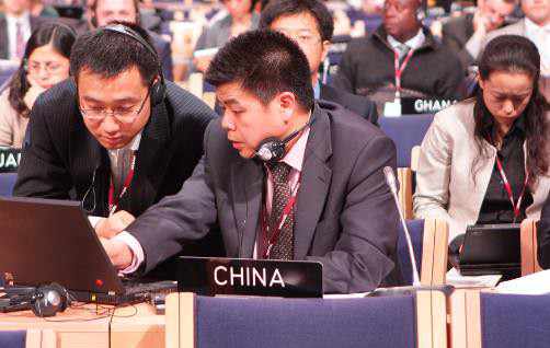 Delegados chinos