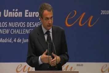 El presidente del Gobierno español hablando en el Encuentro