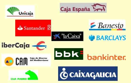Logos de bancos y cajas españoles
